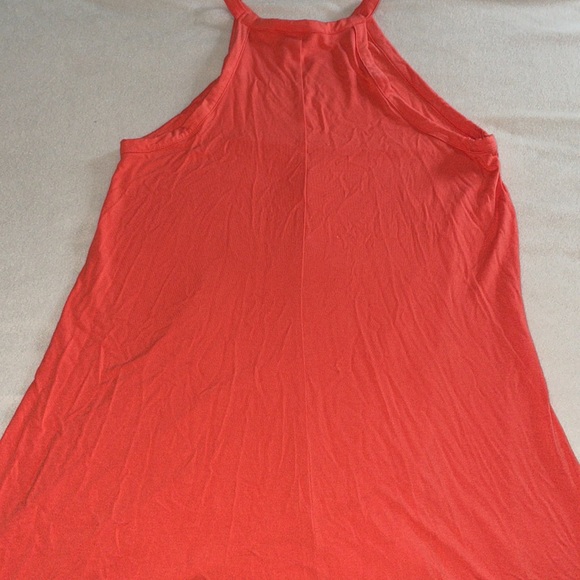 Coral High Neck Halter Swing Dress - Picture 8 of 8